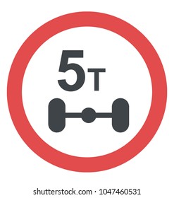 Weight limit for axle load 