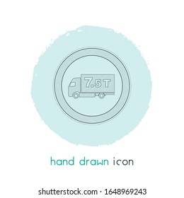 Weight Limit Icon Line Element. Vector Illustration Of Weight Limit Icon Line Isolated On Clean Background For Your Web Mobile App Logo Design.