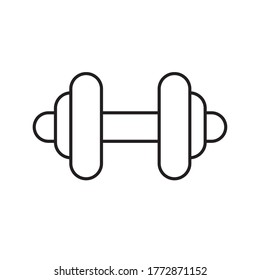 weight line style icon design, Gym sport bodybuilding healthy lifestyle activity cardio leisure and exercise theme Vector illustration