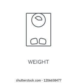 Weight linear icon. Weight concept stroke symbol design. Thin graphic elements vector illustration, outline pattern on a white background, eps 10.