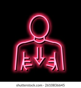weight losing neon light sign vector. weight losing illustration