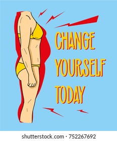 Weight loss before and after