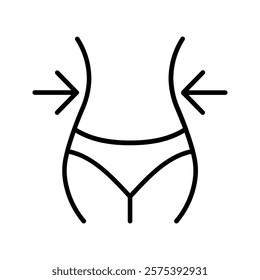 Weight loss icon color editable