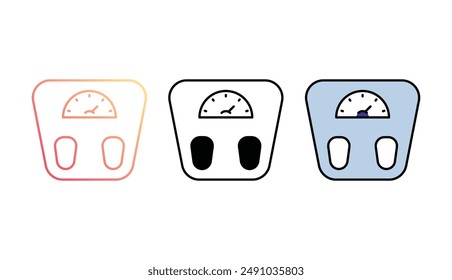 Weight Loss icon design with white background stock illustration
