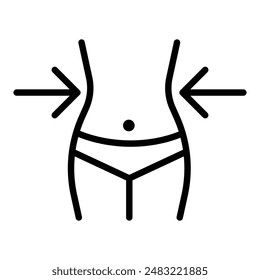 Weight loss icon logo sign vector outline