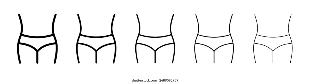 Icono de pérdida de peso para el concepto móvil y el Diseño web.