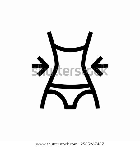 weight loss icon sign vector