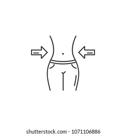 Weight Loss icon. Simple element illustration. Weight Loss symbol design template. Can be used for web and mobile on white background