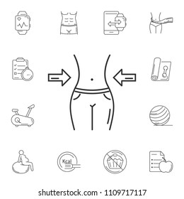 Weight Loss icon. Simple element illustration. Weight Loss symbol design from Gym and Health collection set. Can be used for web and mobile on white background