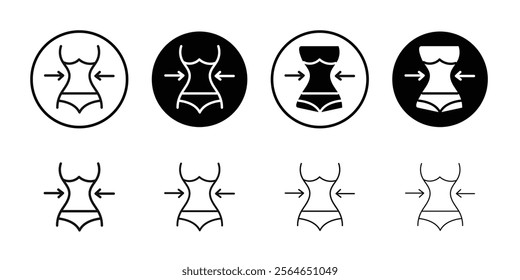 Weight loss icon Symbol mark in filled style