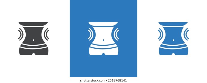 Icono de pérdida de peso ilustración de línea delgada
