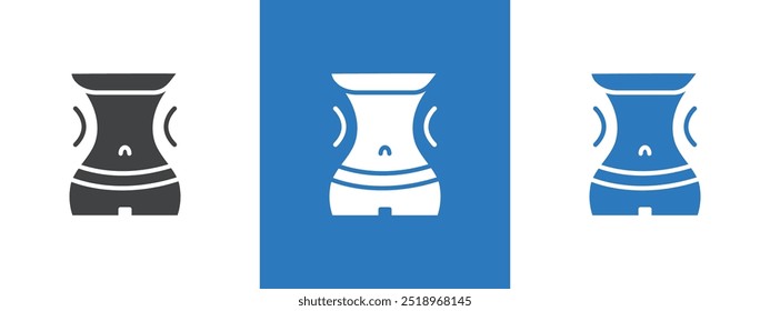 Icono de pérdida de peso ilustración de línea delgada