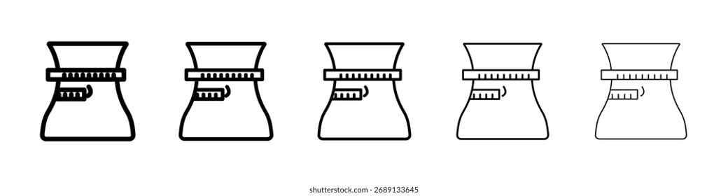 Icono de pérdida de peso Arte vectorial Ilustración