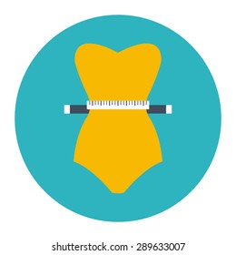 Weight loss icon. Vector illustration