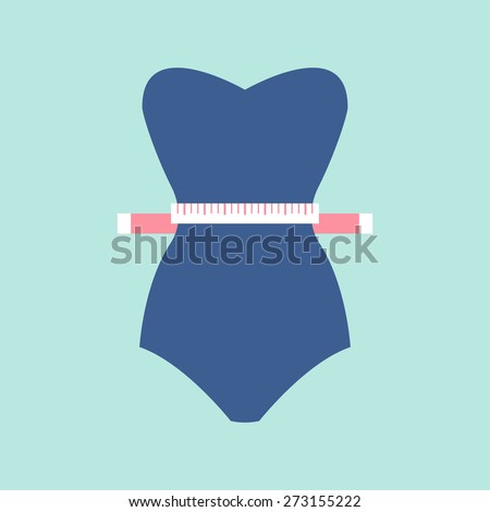 Weight loss icon. Vector illustration