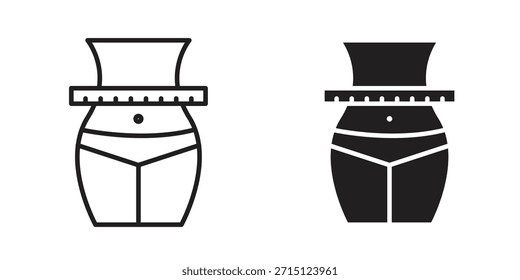 Icono de pérdida de peso en el Vector. Logotipo