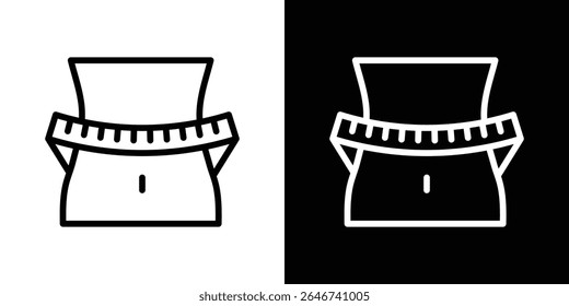 Weight loss icon vector simple element illustration editable