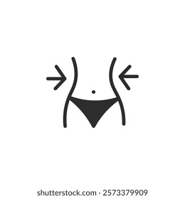 Weight loss icon web design in vector