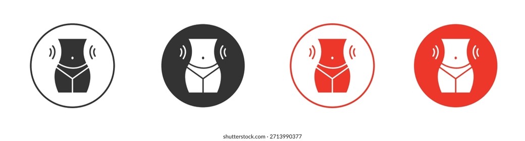 Icono de pérdida de peso. Diseño de Vector de Web