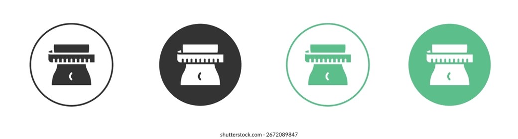 Weight loss icon for your website or app. eps10