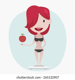 Weight loss illustration