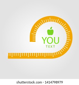 Weight loss. The influence of diet. Weight loss concept. Blank space for your content, template