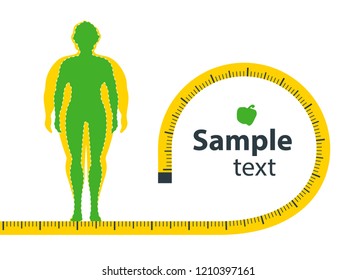 Weight loss. The influence of diet on the weight of the person. Young man before and after diet and fitness. Weight loss concept. Fat and thin man. Blank space for your content, template.