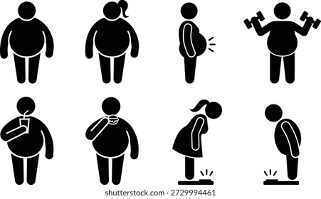 Viaje de pérdida de peso a través del ejercicio y la dieta
