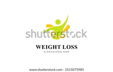 Weight Loss Logo Design. Concept for a Gym, Nutrition, Exercise, Health, and Fat Loss Logo