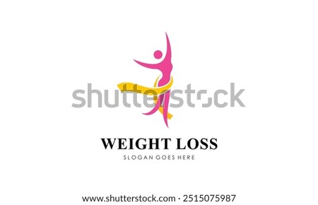 Weight Loss Logo Design. Concept for a Gym, Nutrition, Exercise, Health, and Fat Loss Logo