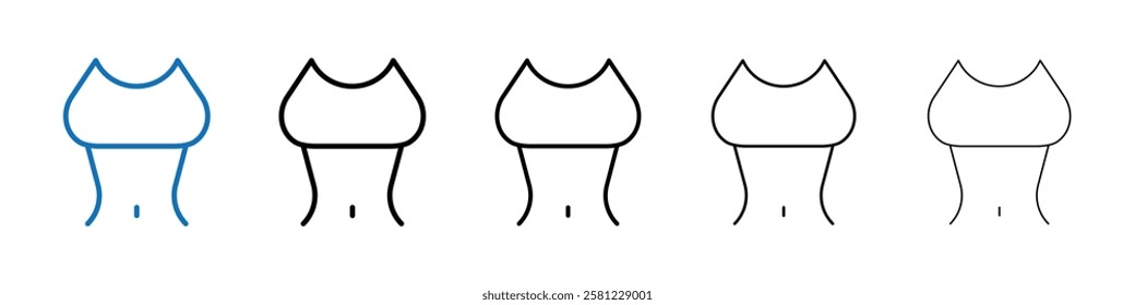 Weight loss Outline vector logo for web ui