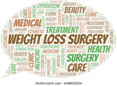 Weight Loss Surgery word cloud vector made with text only
