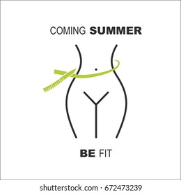 Weight loss. Template for logo