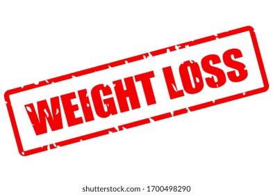 Weight loss vector stamp isolated on white background