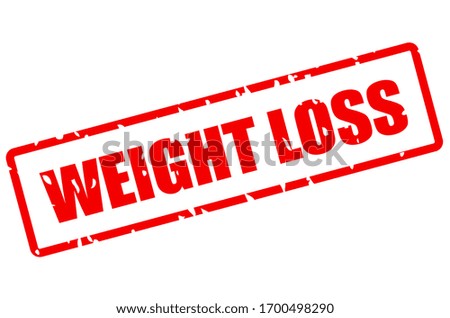 Weight loss vector stamp isolated on white background