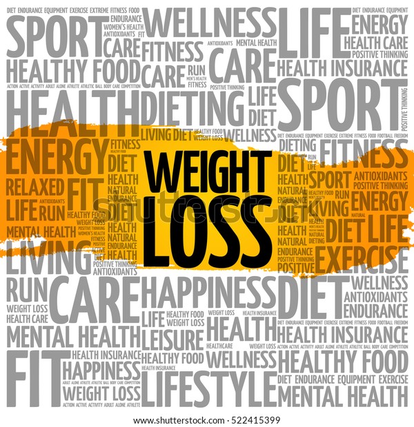 Weight Loss Word Cloud Collage Health Stock Vector (Royalty Free ...