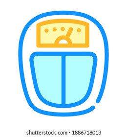 weight lost line icon vector. weight lost color sign. isolated symbol illustration