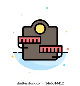 Weight, Machine, Healthcare, Sport Abstract Flat Color Icon Template. Vector Icon Template background