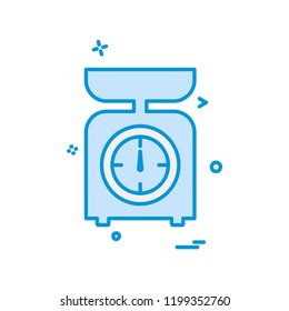 Weight machine icon design vector