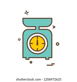 Weight machine icon design vector