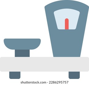 weight machine Vector illustration on a transparent background.Premium quality symbols. Line Color vector icon for concept and graphic design.