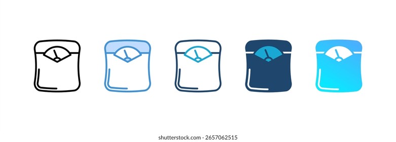 Ícone de Gerenciamento de Peso definir coleção de vários estilos