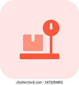 Weight with manual measuring needle gauge scale