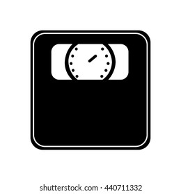 weight measure scale isolated icon design