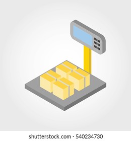 Weight measure tool Icon Vector