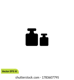 weight measurement icon illustration symbol simple design element logo template