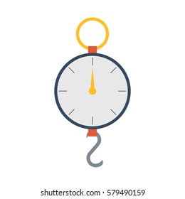 Weighing Machine Illustration Vector On White Stock Vector (Royalty ...