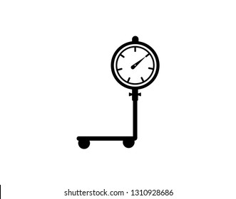  weight measurement meter icon. eps 10 -vector