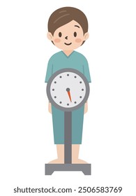 Gewichtsmessung einfache Vektorgrafik
