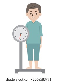 Gewichtsmessung einfache Vektorgrafik